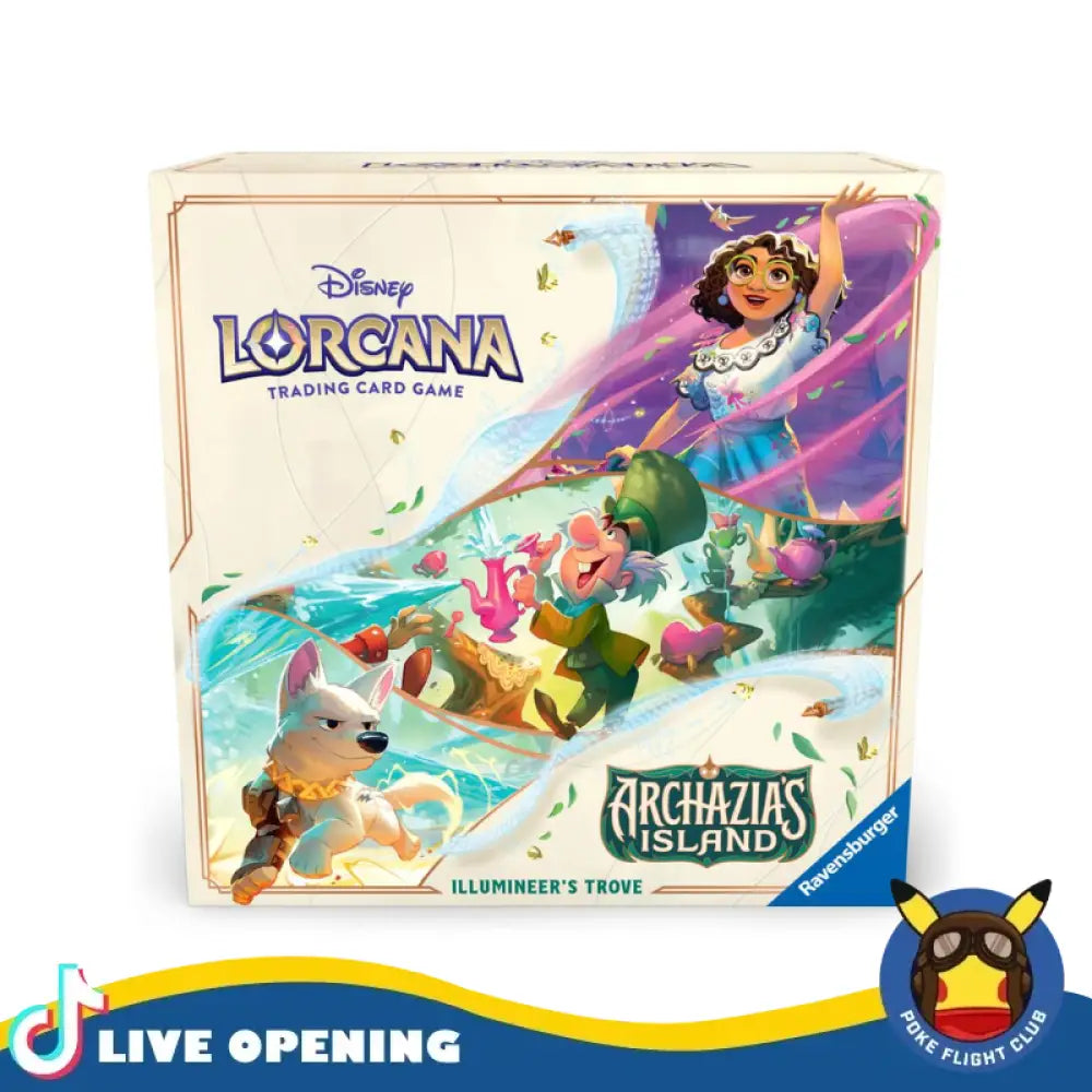 Disney Lorcana Archazia’s Island Booster CARDS LIVE OPEN Illumineer’s Trove Card Games