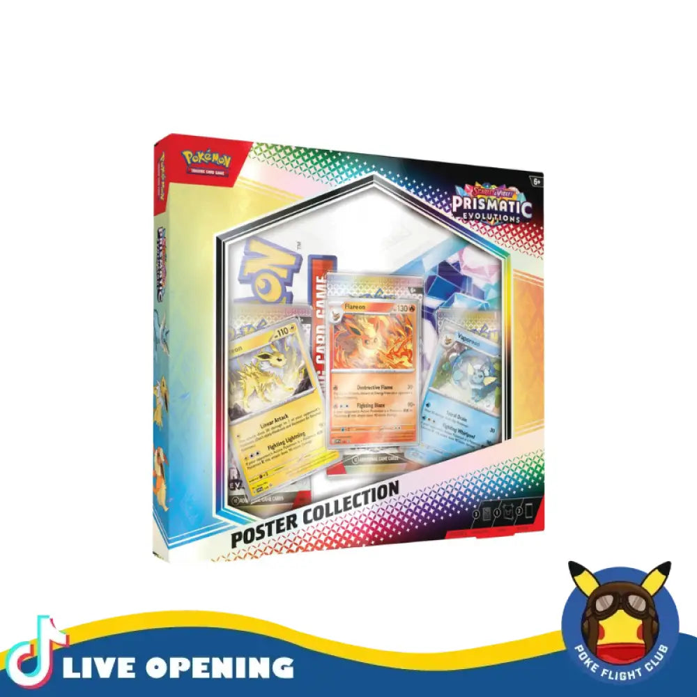 Pokemon English Sv8.5 Prismatic Evolutions Elite Trainer Box And Collection Boxes Cards Live