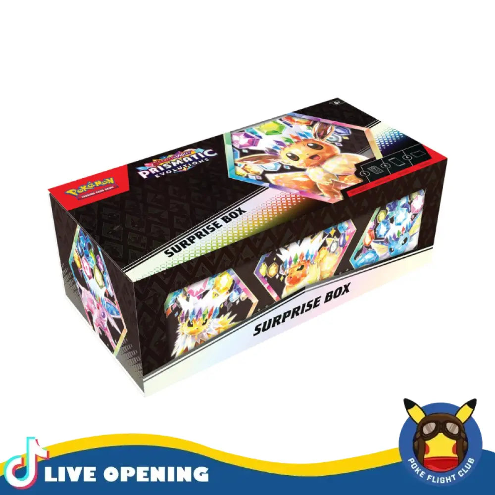 Pokemon English Sv8.5 Prismatic Evolutions Elite Trainer Box And Collection Boxes Cards Live