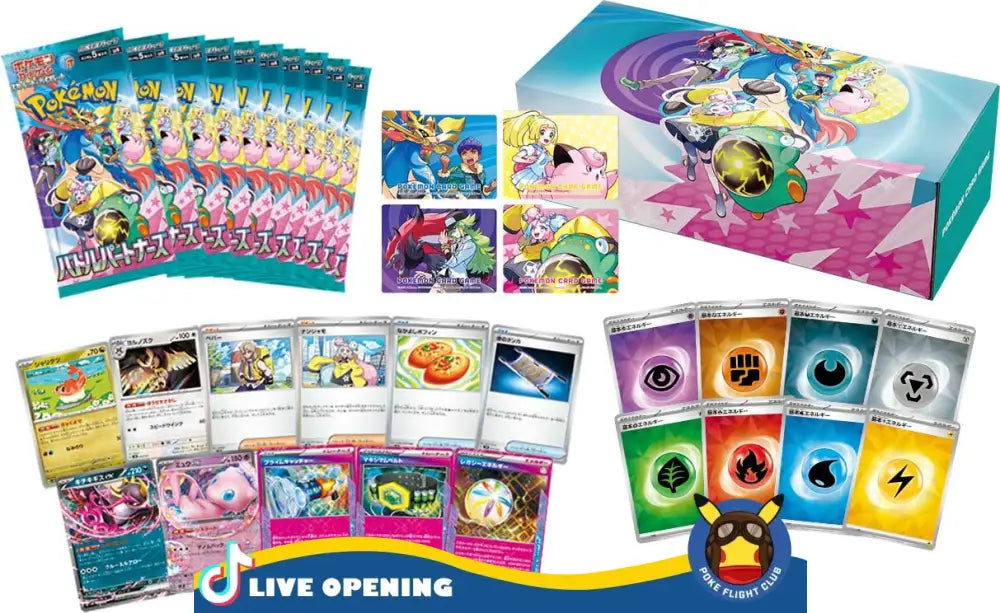 Pokemon Japanese Sv9 Battle Partners Booster Box Cards Live Opening Deck Build Card Games