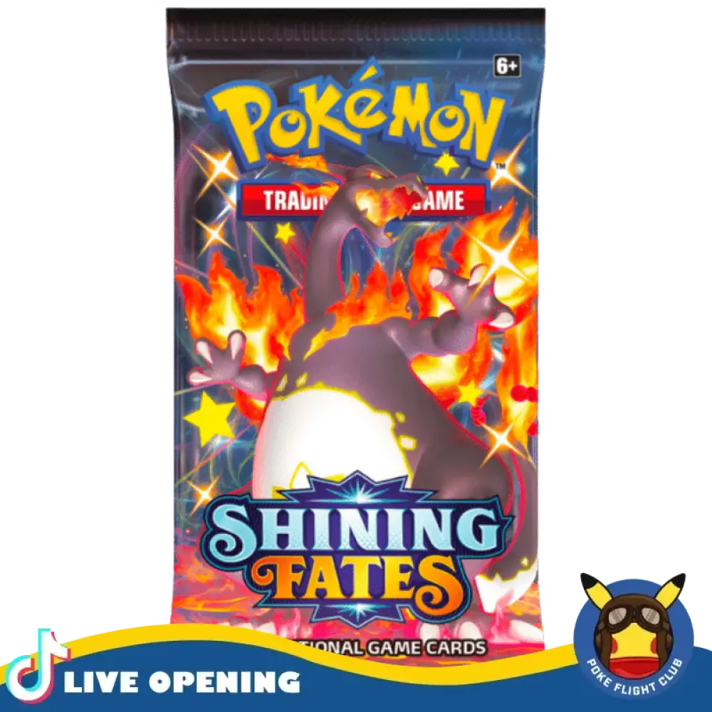 Pokémon Shining Fates Booster Cards Live Opening @Pokeflightclub Pack Card Games