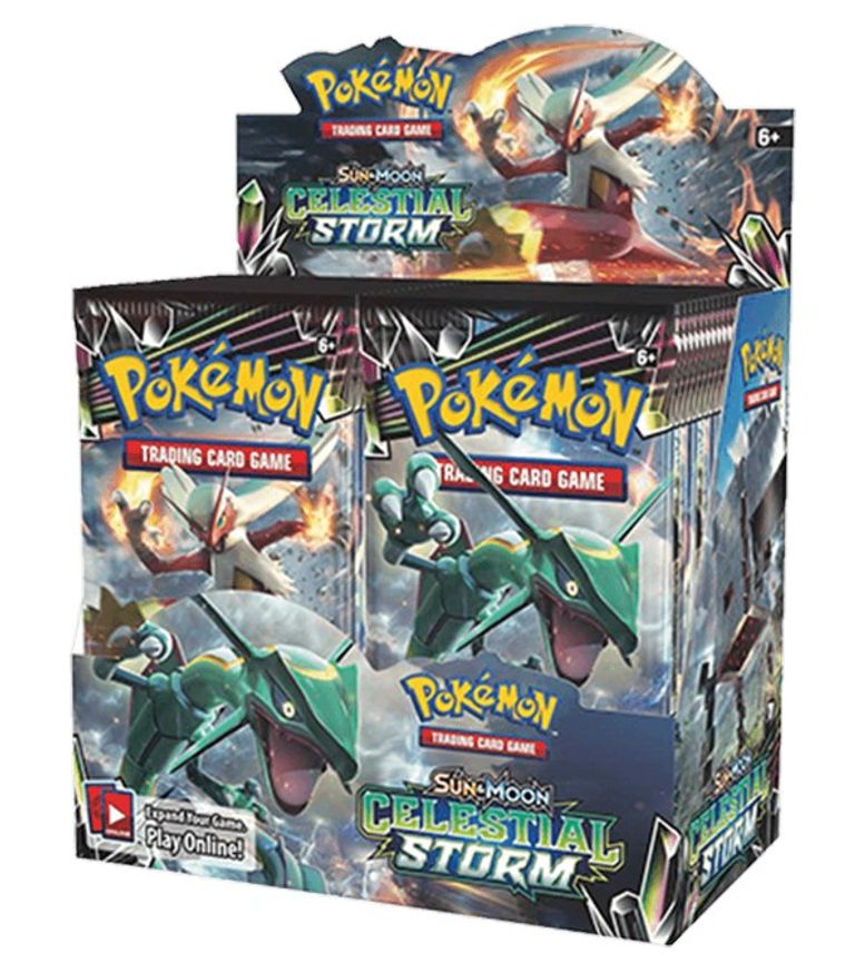 Pokemon English 2018 Sun & Moon Celestial Storm Booster CARDS LIVE OPENING @Pokeflightclub