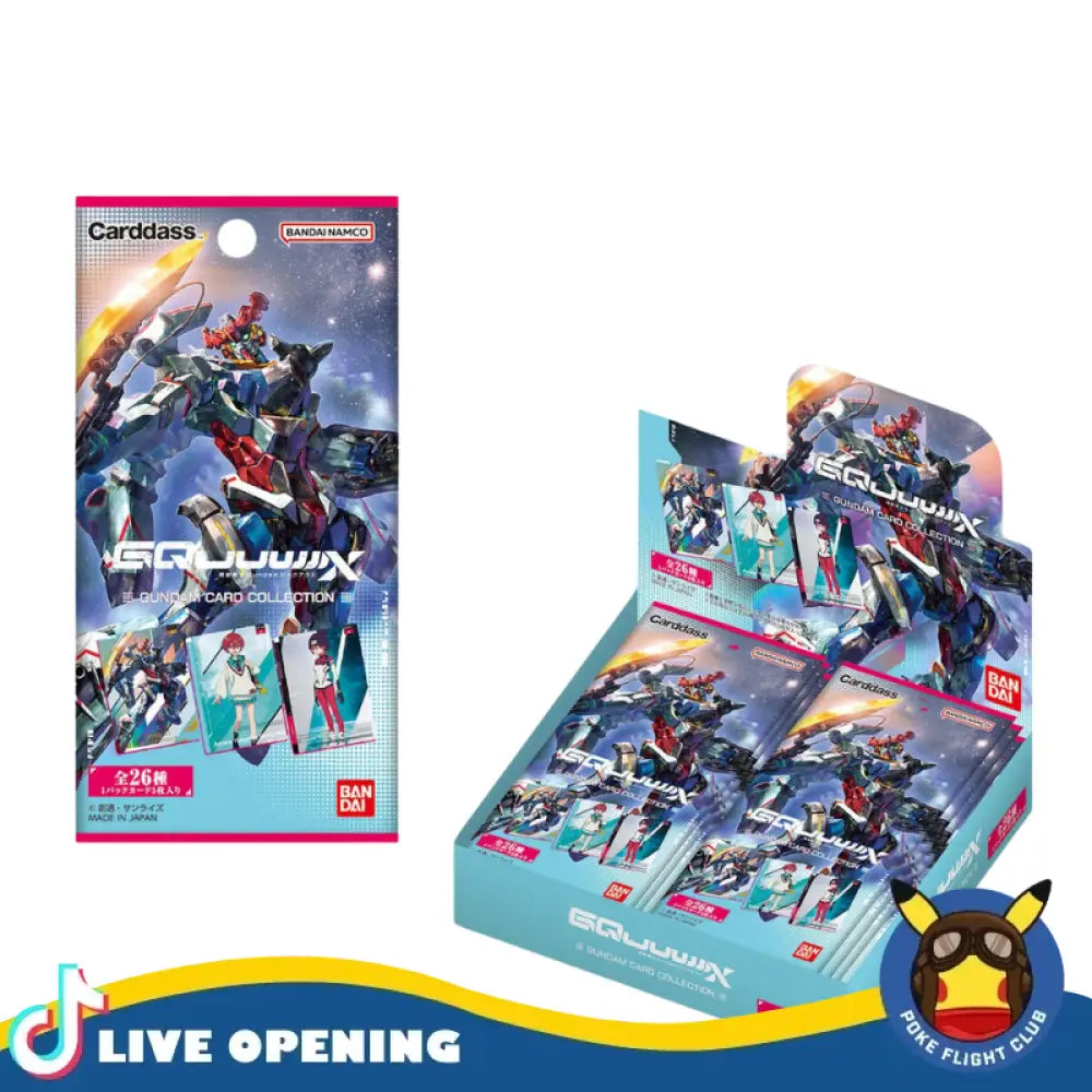 Cardass GUNDAM Card Collection Mobile Suit Gundam GQuuuuuuX CARDS LIVE OPENING Booster Box Card Games