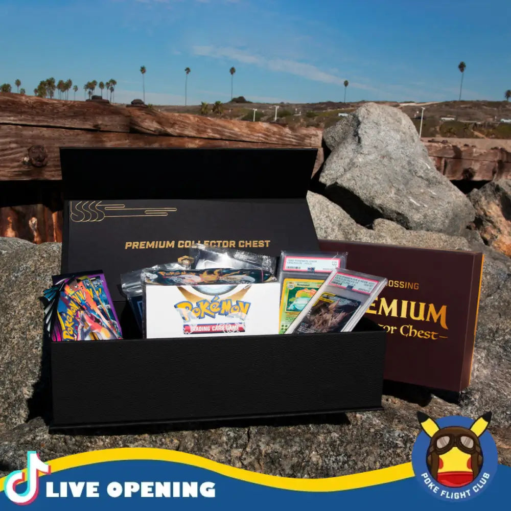 Crossing Gold Premium Collector Chest @PokeFlightClub Gold Premium Collector Chest Box Card Games