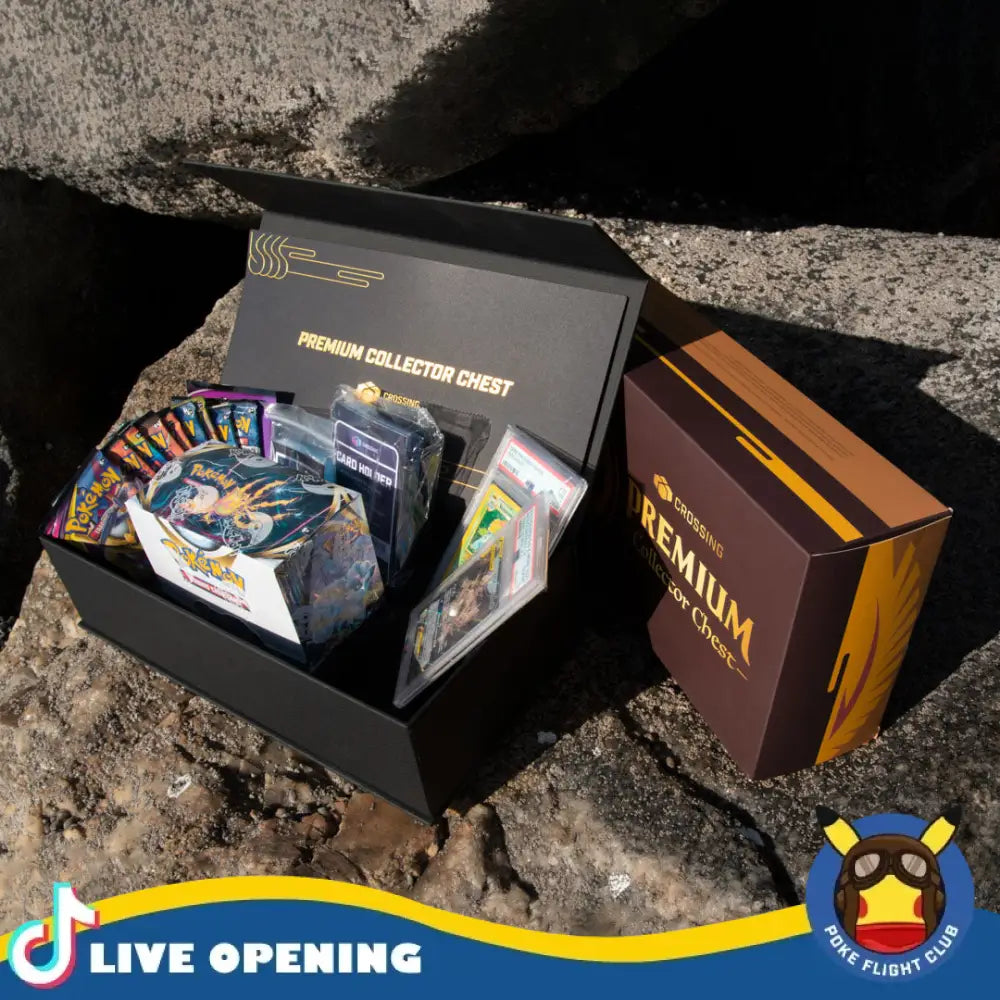 Crossing Gold Premium Collector Chest @PokeFlightClub Gold Premium Collector Chest Box Card Games