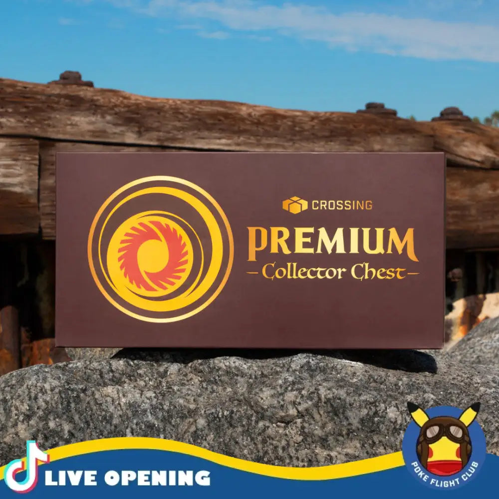 Crossing Gold Premium Collector Chest @PokeFlightClub Gold Premium Collector Chest Box Card Games