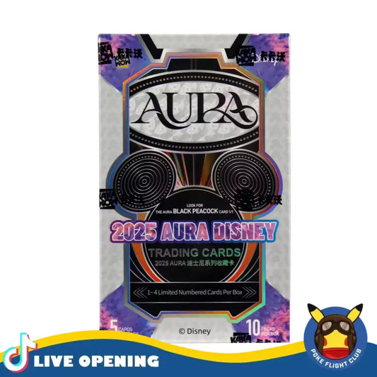 Kakawow 2025 Disney Aura Hobby Box CARDS LIVE OPENING Booster Box Card Games