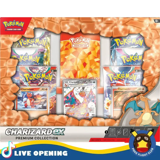 Pokemon Charizard Ex Premium Collection Cards Live Opening @Pokefligtclub Card Games