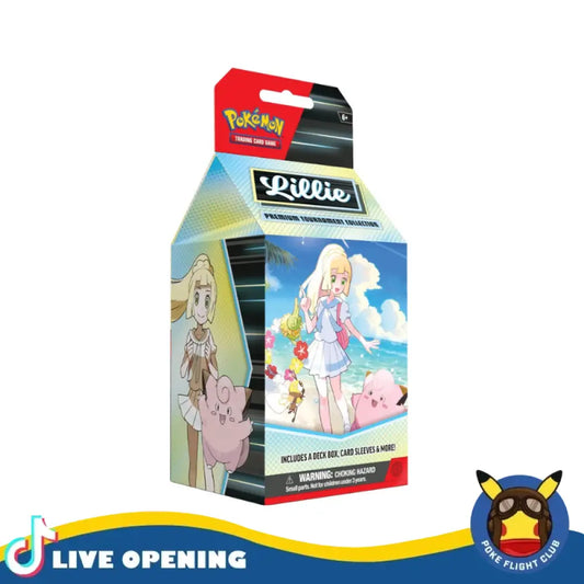 Pokemon English Lillie Premium Tournament Collection CARDS LIVE OPENING Pokemon Lillie Premium Tournament Collection