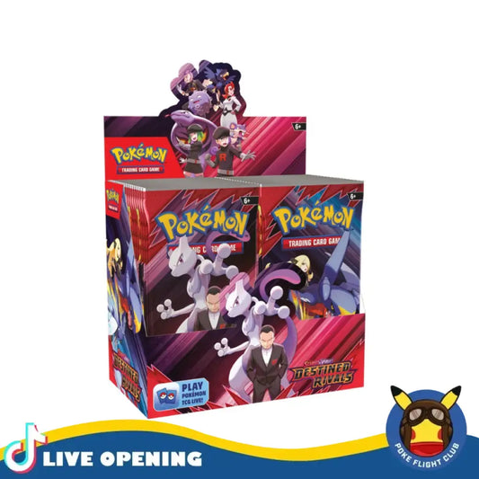 Pokemon English SV10 Destined Rivals Booster CARDS LIVE OPENING Booster Box Card Games