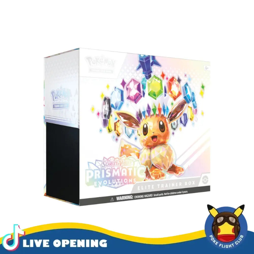 Pokemon English Sv8.5 Prismatic Evolutions Elite Trainer Box And Collection Boxes Cards Live