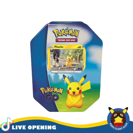 Pokemon Go Tin Cards Live Opening @Pokefligtclub One Card Games