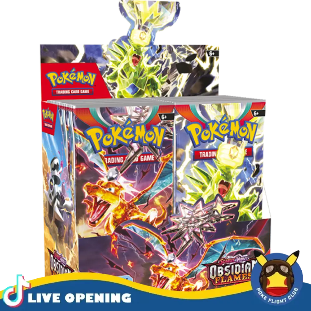 Pokemon Obsidian Flames Cards Live Opening @Pokemonflightclub Booster Box Card Games