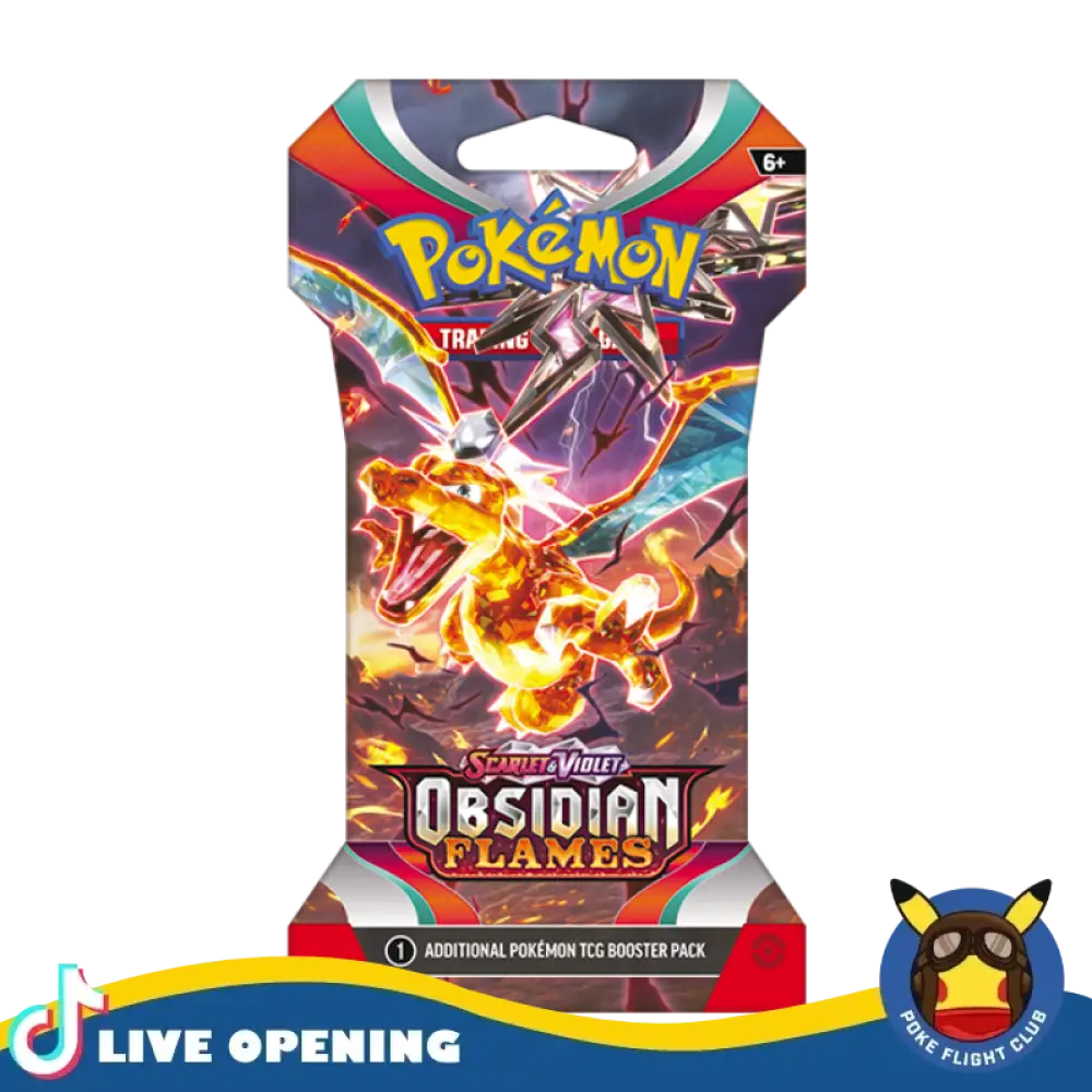Pokemon Obsidian Flames Cards Live Opening @Pokemonflightclub Booster Pack Card Games