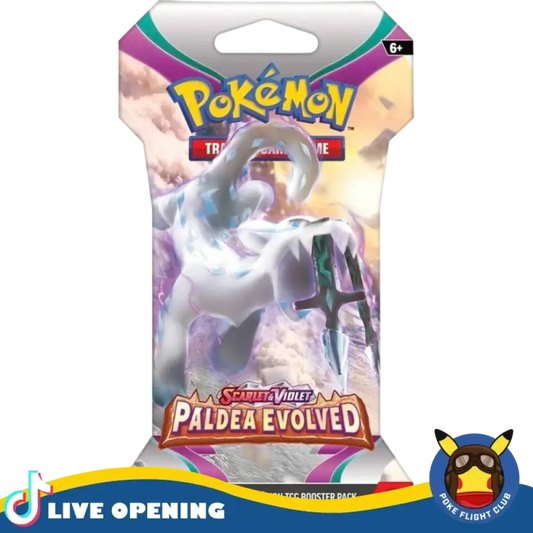 Pokemon Paldea Evolved Booster Pack Cards Live Opening @Pokefligtclub Card Games