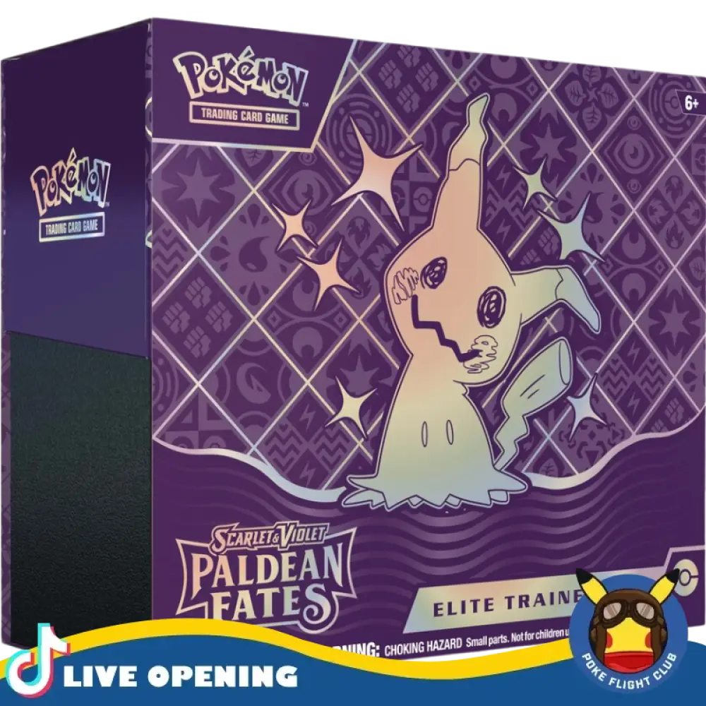 Pokemon Paldean Fates Cards Live Opening @Pokeflightclub Elite Trainer Box Card Games