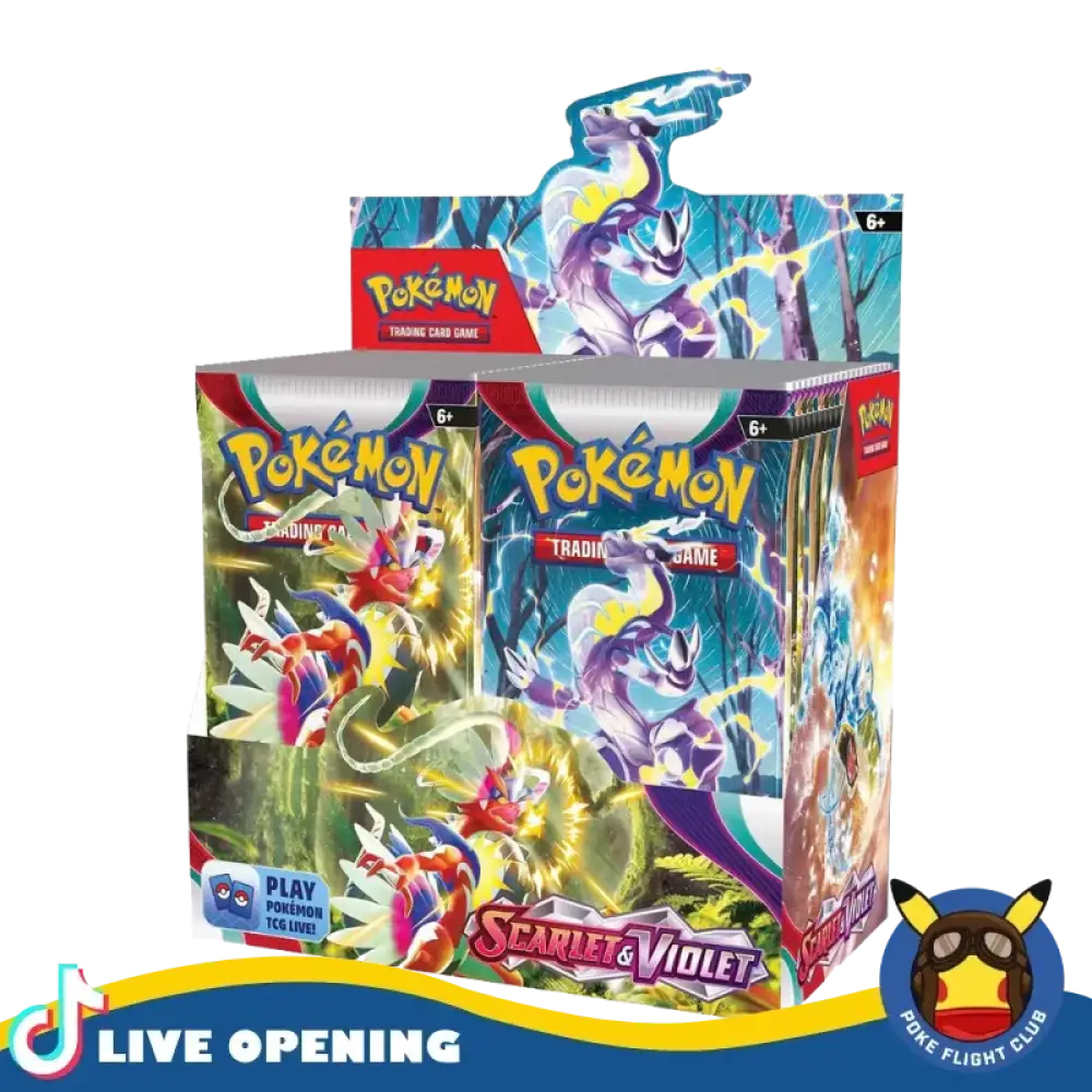 Pokemon SV1 Scarlet and Violet Booster CARDS LIVE OPENING @PokeFligtClub