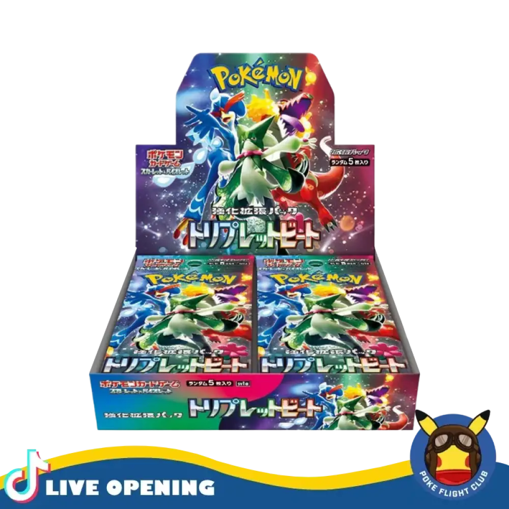 Pokemon Triplet Beat Booster Box Japanese Cards Live Opening @Pokefligtclub Card Games