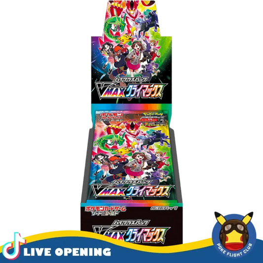 Pokemon Vmax Climax Booster Box Cards Live Opening @Pokeflightclub Card Games