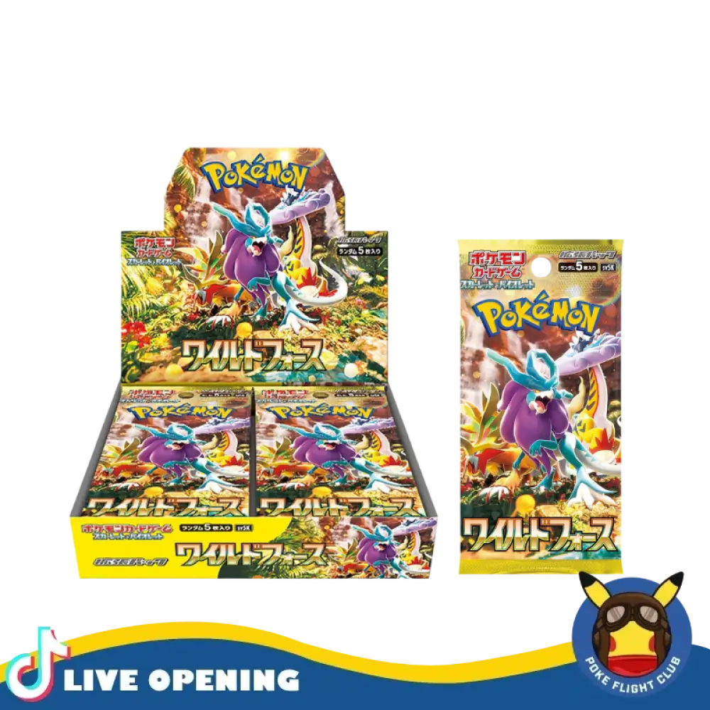 Pokemon Wild Force & Cyber Judge Jp Cards Live Opening @Pokeflightclub Booster Pack