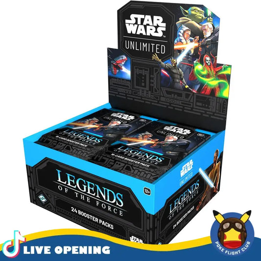 Star Wars Unlimited Legends of the Force Booster Box CARD LIVE OPENING Booster Pack - 4 Pack Bundle Card Games