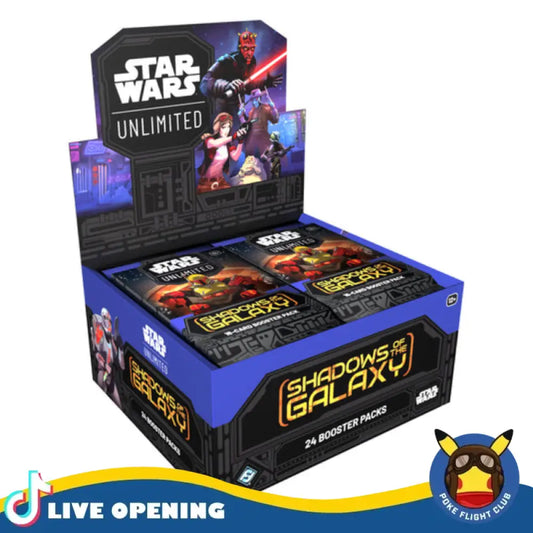 Star Wars Unlimited Shadows Of The Galaxy Booster Box Cards Live Opening Pack Card Games